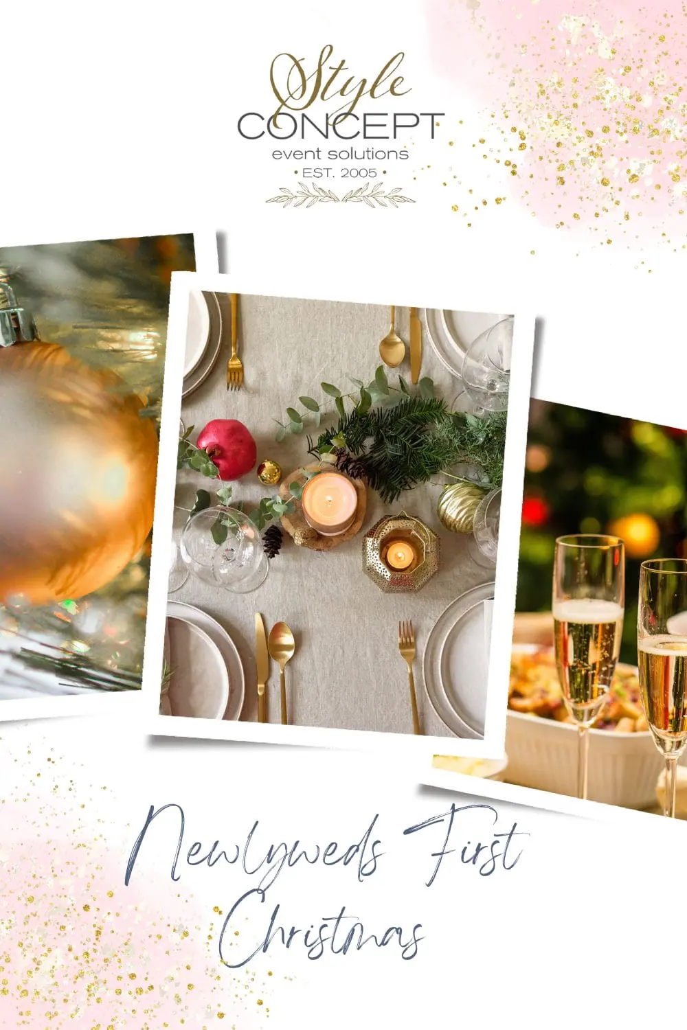 Newlyweds First Christmas Style Concept Event Solution